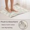 Lavish Home 2PC Bathroom Rug Set 100% Cotton Bath Mats w/ Textured Botanical Leaf Print for Boho Bathroom Decor ST-BATH5-BB - alternate 2