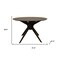 Homeroots 47" Walnut Solid Wood Pedestal Base Round Top Dining Table 716294 - alternate 2