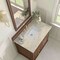James Martin Vanities Lorelai 36" Single Vanity, Mid-Century Walnut, w/ 3 CM Tajnar Eclos Top 424-V36-WLT-3TJR - alternate 2
