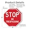 Signmission Stop No Trespassing, 6 inch X 6 inch, Plastic Sign, 2PK OC-P-2PACK-6-264 - alternate 2