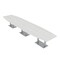 Skutchi Designs Boat Conference Table With Power Unit, 48 in W, 192 in L, White HAR-BOT-48x192-DOU-WA7976-NA - alternate 1
