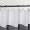 Homeroots 72" White And Black Striped Shower Curtain 484074 - alternate 1