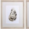 Homeroots Set Of Two Neutral Oyster A Wood Brown Framed Wall Art, 2PK 476098 - alternate 2