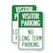 Signmission Reserved Parking Sign Visitor Parking No Long-Term Park, 18'' X 24'', Heavy Gauge Aluminum, 2PK A-1824-2PACK-23022 - alternate 1