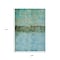 Homeroots 9' X 12' Teal Blue And Gold Abstract Washable Indoor Outdoor Area Rug 618635 - alternate 3