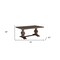 Homeroots 75" Brown Solid Wood Trestle Base Dining Table 565241 - alternate 2