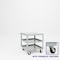 Pucel Heavy Duty Shop Truck, 30 in W x 30 in D x 33.5 in H, Three Shelves, Push Handle, Black 3030-DT-3P - alternate 1