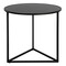 Homeroots 22" Black Steel Round End Table 543823 - alternate 2