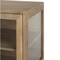 Homeroots 36in Natural Solid Wood Sideboard with Two Glass Doors 391975 - alternate 3