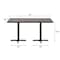 Flash Furniture Bennett 30 in x 60 in Solid Wood Indoor Tabletop in Dark Brown with 22 in x 22 in Dining Height GSF-REC3060-DKBRN-T2222-GG - alternate 3
