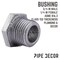 B & K Bushing Hex3/4X1/4"Black 501401 - alternate 2