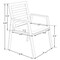 Leisuremod Chelsea Aluminum Outdoor Dining Table 87 With 8 Chairs and Cushions, Light Grey CC20-T87BL-8LGR - alternate 2
