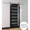 Sartodoors Sturdy Barn Door Black 42x84 Solid Core Modern Interior QUADRO4088BD-S-BLK-4284 - alternate 2
