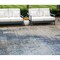 Homeroots 8' X 10' Navy Blue And Taupe Abstract Washable Indoor Outdoor Area Rug 587245 - alternate 1
