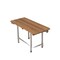 Homeroots 18" X 18" Brown Teak Rectangular Shower Bench 549347 - alternate 1