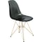 Leisuremod Bristol 5-Piece Modern Dining Set: Round MDF Table & 4 Eiffel Plastic Chairs with Chrome Legs, 5PK BTBL-35BL-CR19TBLG4 - alternate 2