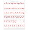 Ashley Productions Smart Poly PosterMat Pals Space Savers, 13'' x 9-1/2'', D'Nealian Cursive, 10PK 97010 - alternate 2