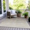 Homeroots 8' X 10' Brown And Ivory Ombre Washable Indoor Outdoor Area Rug 595796 - alternate 2