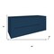 Homeroots 48" Blue Wood Floating Bathroom Vanity With White Sink And Two Drawers 624127 - alternate 2