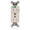 Leviton Plugs&Rcptcls, 20A, 125VAC, Almnd, Nylon MT830-ILT - alternate 1