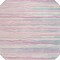 Homeroots 8' Pink Blue And Purple Round Striped Washable Indoor Outdoor Area Rug 597273 - alternate 2