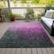 Homeroots 10' X 14' Blush And Dark Gray Ombre Washable Indoor Outdoor Area Rug 602862 - alternate 2