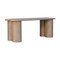 Homeroots 47in Brown Solid Wood Storage Bench With Cabinet 718248 - alternate 2