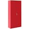 Sandusky Lee Storage Cabinet, 72 in H, 30 in W, 18 in D, Swing, Keyed, Red, 3 Shelves VF31301872-01 - alternate 2
