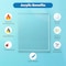 Fab Glass And Mirror Acrylic Sheet Plexiglass, Rectangle PET Sheet 20in x 24in with Protective Film, 1/4in Clear Pan... ACR6M20X24RC - alternate 2
