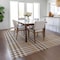 Homeroots 9' X 12' Brown And Beige Plaid Washable Indoor Outdoor Area Rug 601468 - alternate 2