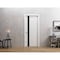 Sartodoors Sliding Pocket Door 42 x 80 inches, Planum 0444 White Silk with Black Inserts and Frosted Glass, Ki PLANUM0444PD-WS-42 - alternate 1