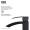 Vigo Satro Single Handle Single-Hole Bathroom Faucet in Matte Black VG01015MB - alternate 2
