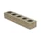 Homeroots Set of Six Brown Solid Wood And Glass Additional Accessory, 6PK 487947 - alternate 1