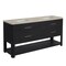 James Martin Vanities Lucian 72" Double Vanity, Carbon Oak, w/ 3 CM Tajnar Eclos Widespread Top D704-V72-CBO-WTJR - alternate 2