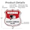 Signmission Video Surveillance Shield Sign Warning S, 12 Inch X 12 Inch, Aluminum Metal Sign SHI-A-12-468 - alternate 2