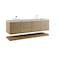 James Martin Vanities Allamari 72" Double Vanity, Dune Mist w/ 3 CM Siberian Silestone Top D640-V72-DMS-WSFR - alternate 3