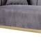 Homeroots 84" Gray Velvet Sofa And Toss Pillows 491011 - alternate 2