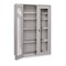 Pucel Heavy Duty Storage Cabinet, 36 in W x 48 in H x 19 in D, Plexiglass Doors, Gray HDSC-3648-19-2-PLEX - alternate 1