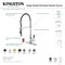 Kingston Brass Single-Handle Deck-Mount Pre-Rinse Kitchen Faucet, Brushed Brass LS8773DKL - alternate 2