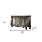 Homeroots 70" Platinum Carved Scrollwork Wood And Polyresin Five Drawer Triple Dresser 490476 - alternate 2