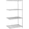 Safco Wire Shelving, 24"D x 36"W x 72"H, 4 Shelves, Gray 5289GR - alternate 1
