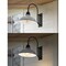 Jonathan Y Stanley 12.25" 1-Light Farmhouse Industrial Iron LED Gooseneck Arm Outdoor Sconce, Gray JYL7614D - alternate 2
