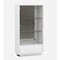 Homeroots 50in White and Silver Wood Curio Cabinet With Two Doors And One Drawer 366266 - alternate 1