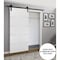 Sartodoors Sliding Barn Door with Hardware, Planum 0020 White Silk, 6.6FT Rail Hangers Sturdy Set, Modern Soli PLANUM0020BD-B-WS-18 - alternate 1