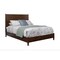 Homeroots Brown Solid Wood California King Bed Frame 524825 - alternate 2