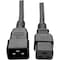 Eaton Tripp Lite Series Power Extension Cord, C19 to C20 - Heavy-Duty, 15A, 250V, 14 AWG, 6 ft. 1.83 P036-006-15A - alternate 1