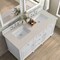 James Martin Vanities Lorelai 60" Double Vanity, Bright White, w/ 3 CM Siberian Silestone Top 424-V60D-BW-3SFR - alternate 2