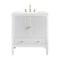 James Martin Vanities Myrrin 30" Single Vanity, Bright White w/ 3 CM White Zeus Silestone Top 485-V30-BW-3WZ - alternate 1