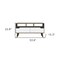 Homeroots 54in Brown And White Particle Board Open Shelving TV Stand 478450 - alternate 2