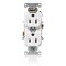 Leviton Duplex Receptacle/Outlet, 15 Amp C5262-W - alternate 1